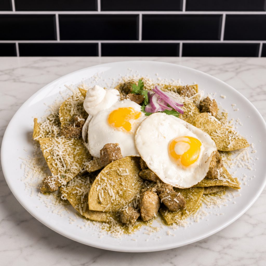 Green Chilaquiles.