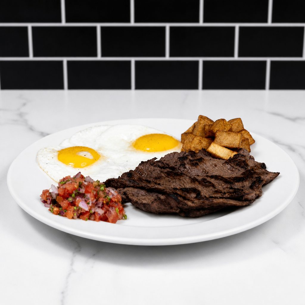 Steak Asada con Huevo.